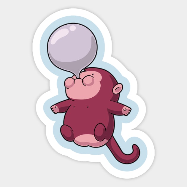 Bubble Monkey Sticker by ItsLydi